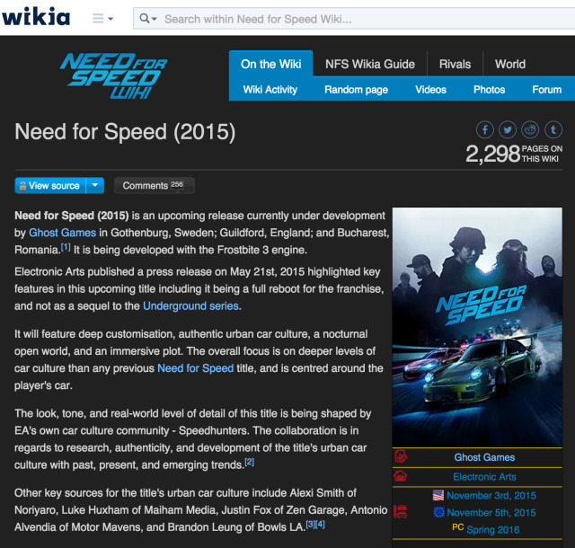 Category:Need for Speed: Underground Rivals, Need for Speed Wiki